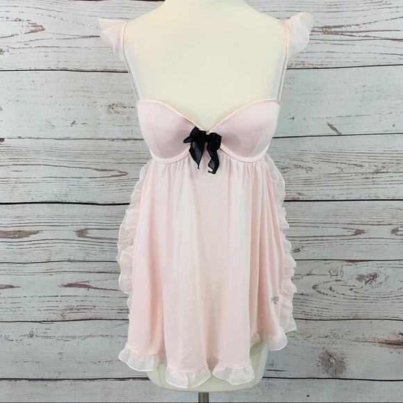 Victoria's Secret Other - Victoria’s Secret pink negligee ruffles